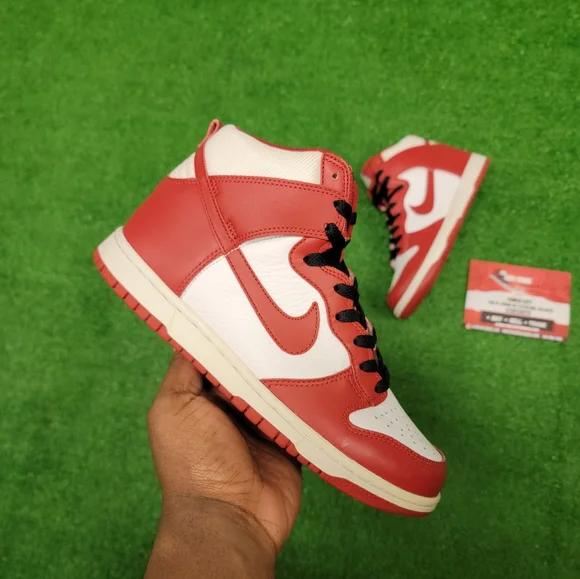 Nike | Shoes | Pre Owned Nike Dunk High University Red 207  display picture 1